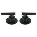 Juego de 2 Manerales para Regadera Palanca Negro Foset TUBIG