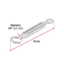 Tensor Zinc Gancho-Argolla Fiero 1/4" (6 mm)