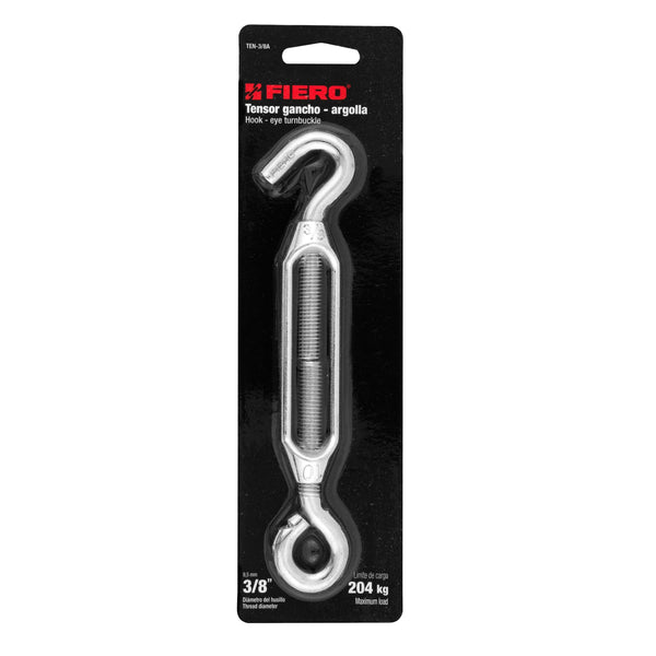 Tensor Zinc Gancho-Argolla Fiero 3/8" (10 mm)