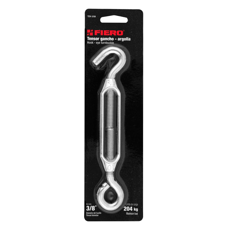 Tensor Zinc Gancho-Argolla Fiero 3/8" (10 mm)