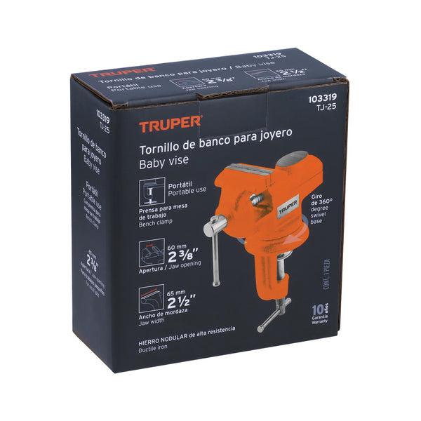 Tornillo de Banco para Joyero Truper 2"1/2