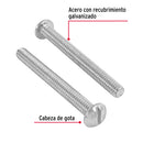 Tornillo Tipo Estufa 1/4" X 2"1/2 Fiero por Pieza