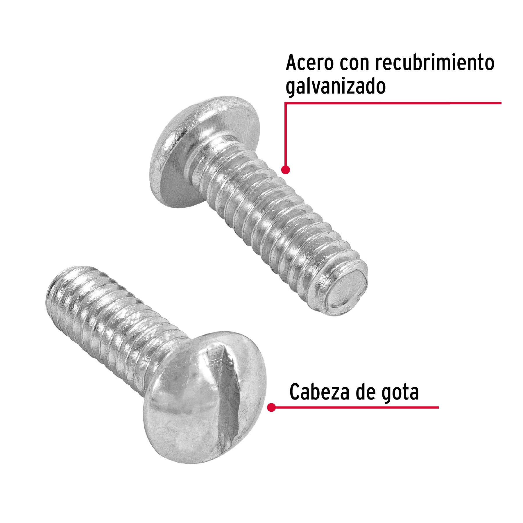 Tornillo Tipo Estufa 1/4" X  3/4" Fiero por Pieza