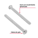 Tornillo Tipo Estufa 1/8" X 38 mm - 1"1/2 Fiero