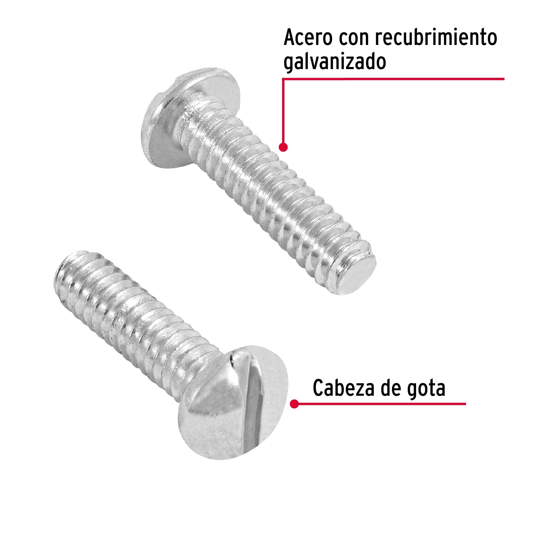 Tornillo Tipo Estufa 3/16" x  3/4" Fiero por Pieza