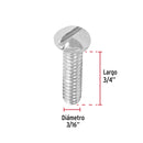 Tornillo Tipo Estufa 3/16" X 19 mm - 3/4" Fiero