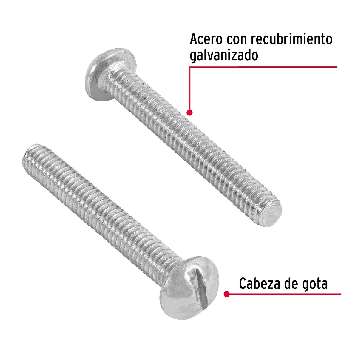 Tornillo Tipo Estufa 5/32" x  3/4" Fiero Bolsa 350 Piezas