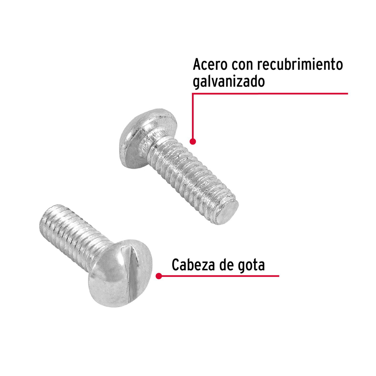 Tornillo Tipo Estufa 5/32" x  1/2" FIERO Bolsa 450 Piezas