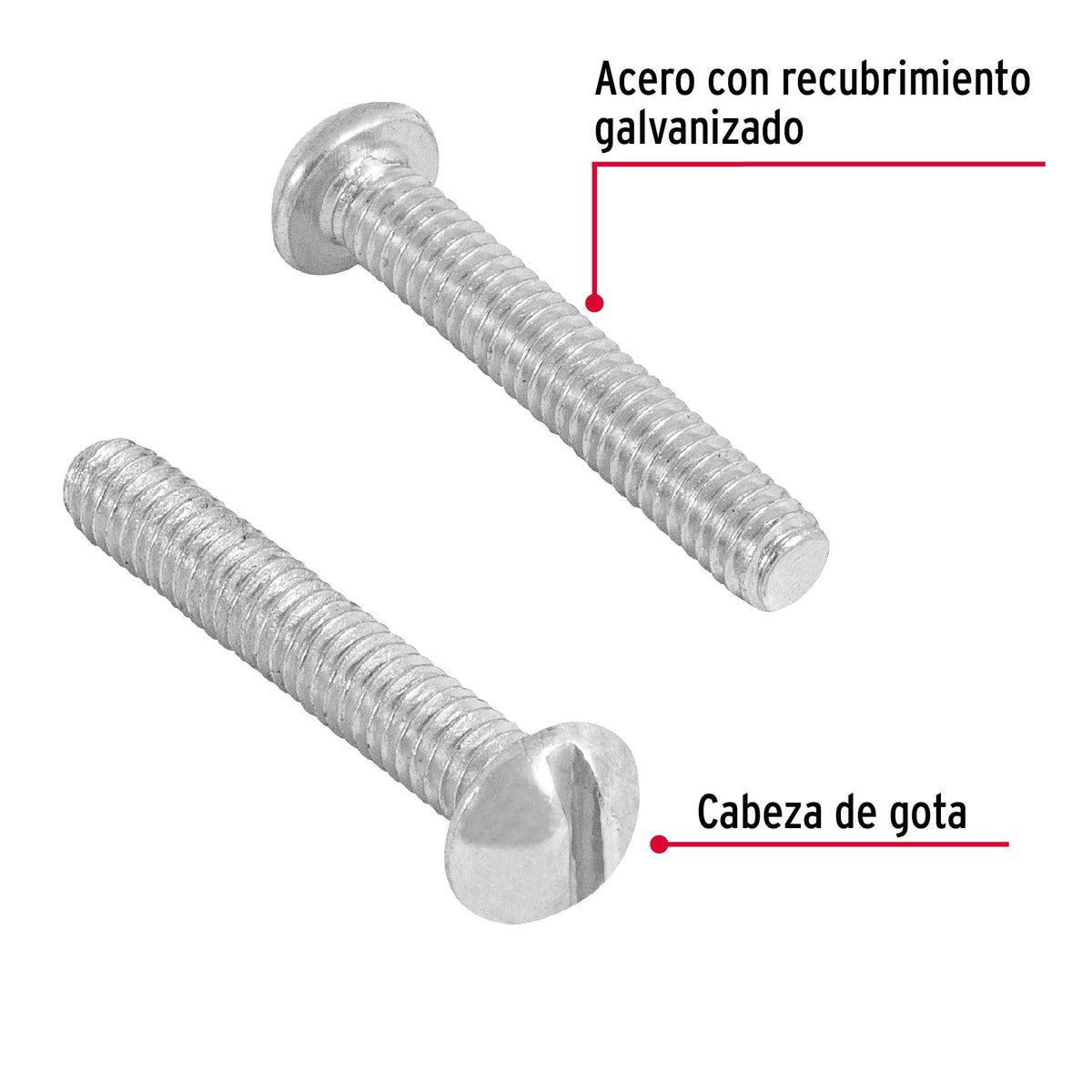 Tornillo Tipo Estufa 5/32" x 1" Fiero Bolsa 300 Piezas
