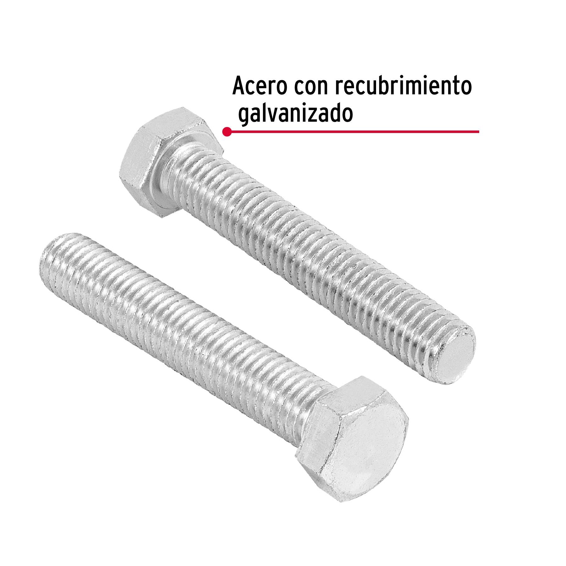 Tornillo Cabeza Hexagonal 1/2" x 3" Fiero Bolsa 20 Piezas