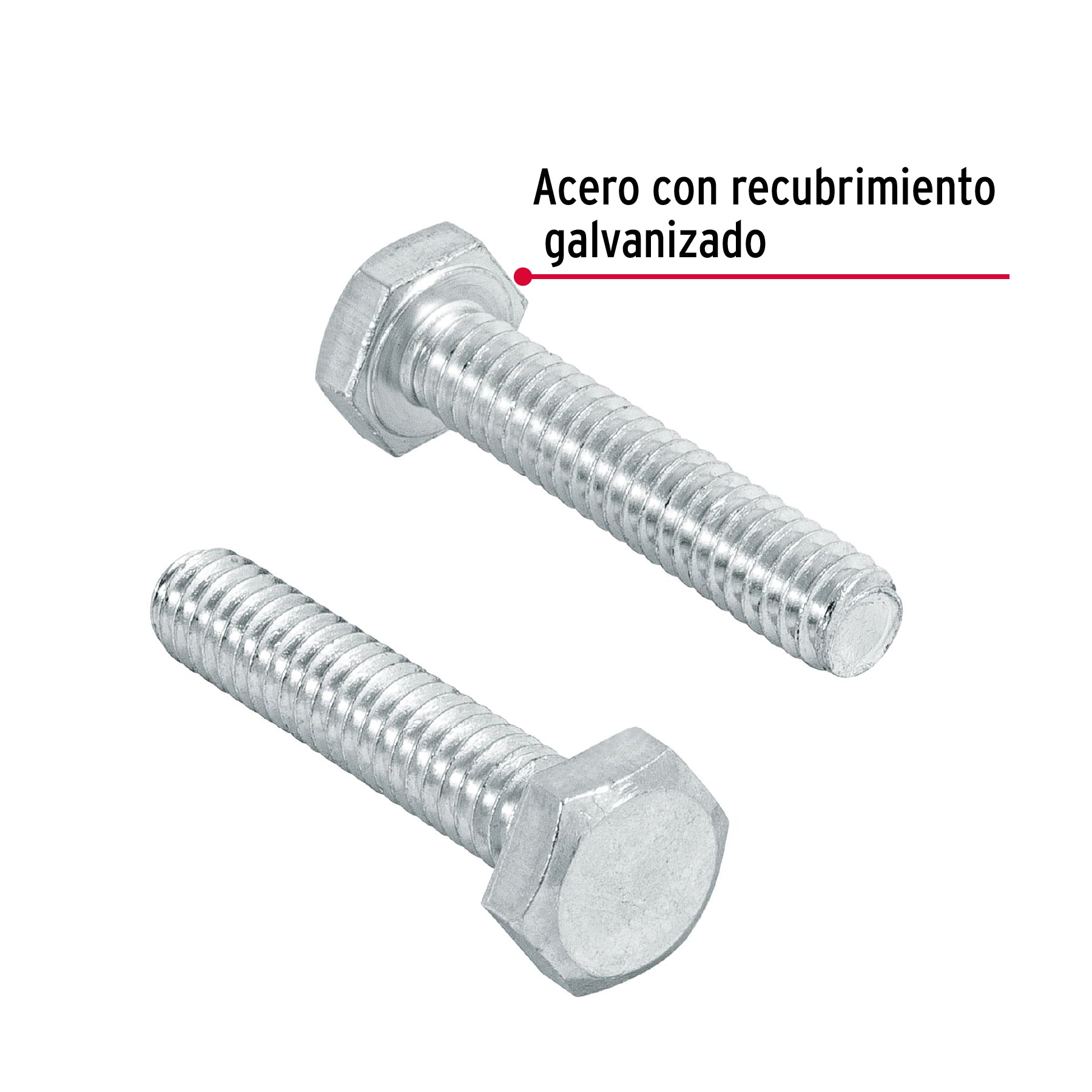 Tornillo Cabeza Hexagonal 1/4" (6 mm) X 1"1/4 por Pieza Fiero