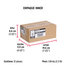 Tornillo Cabeza Hexagonal 1/4" (6 mm) X 1" Blister 10 Piezas Fiero