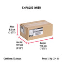 Tornillo Cabeza Hexagonal 1/4" x 2"1/2 Blister 5 Piezas Fiero