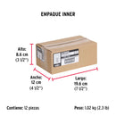 Tornillo Cabeza Hexagonal 1/4" X 2" Blister 6 Piezas Fiero