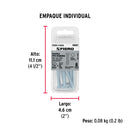 Tornillo Cabeza Hexagonal 1/4" X 2" Blister 6 Piezas Fiero