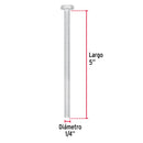 Tornillo Cabeza Hexagonal 1/4" (6 mm) X 5" Fiero