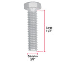 Tornillo Cabeza Hexagonal 3/8" (10 mm) X 1"1/2 Fiero