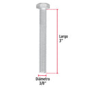 Tornillo Cabeza Hexagonal 3/8" (10 mm) X 3" Fiero