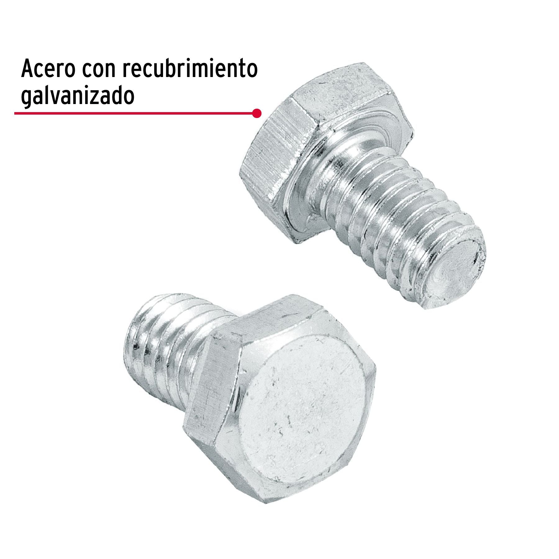 Tornillo Cabeza Hexagonal 5/16" x  1/2" Fiero Bolsa 100 Piezas
