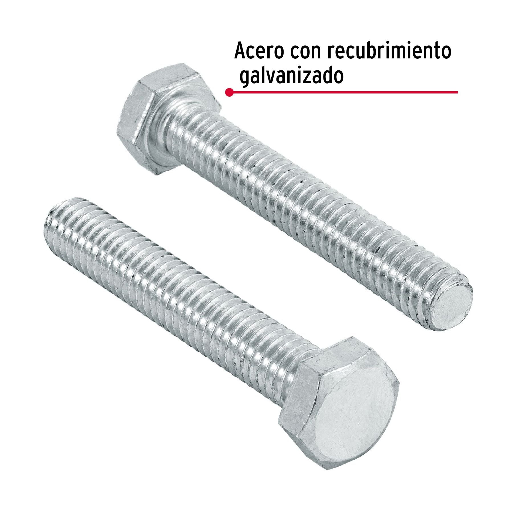 Tornillo Cabeza Hexagonal 5/16" x 2" Fiero Bolsa 80 Piezas