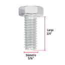 Tornillo Cabeza Hexagonal 5/16" (8 mm) X  3/4" Bolsa 80 Piezas Fiero