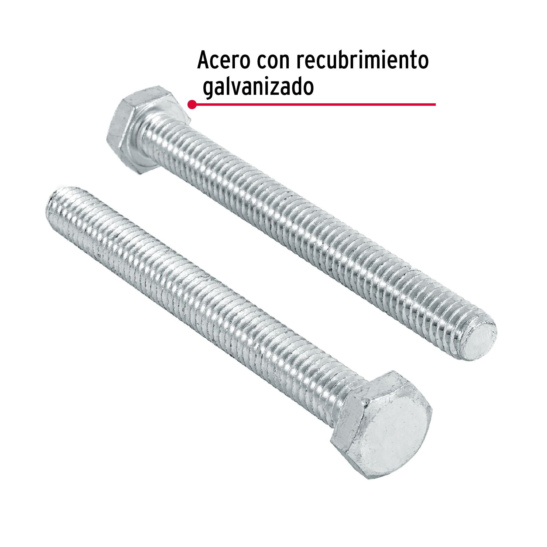 Tornillo Cabeza Hexagonal 5/16" x 3" Fiero Bolsa 60 Piezas