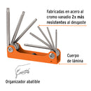 Juego de 8 Llaves Hexagonales Torx Tipo Navaja Truper