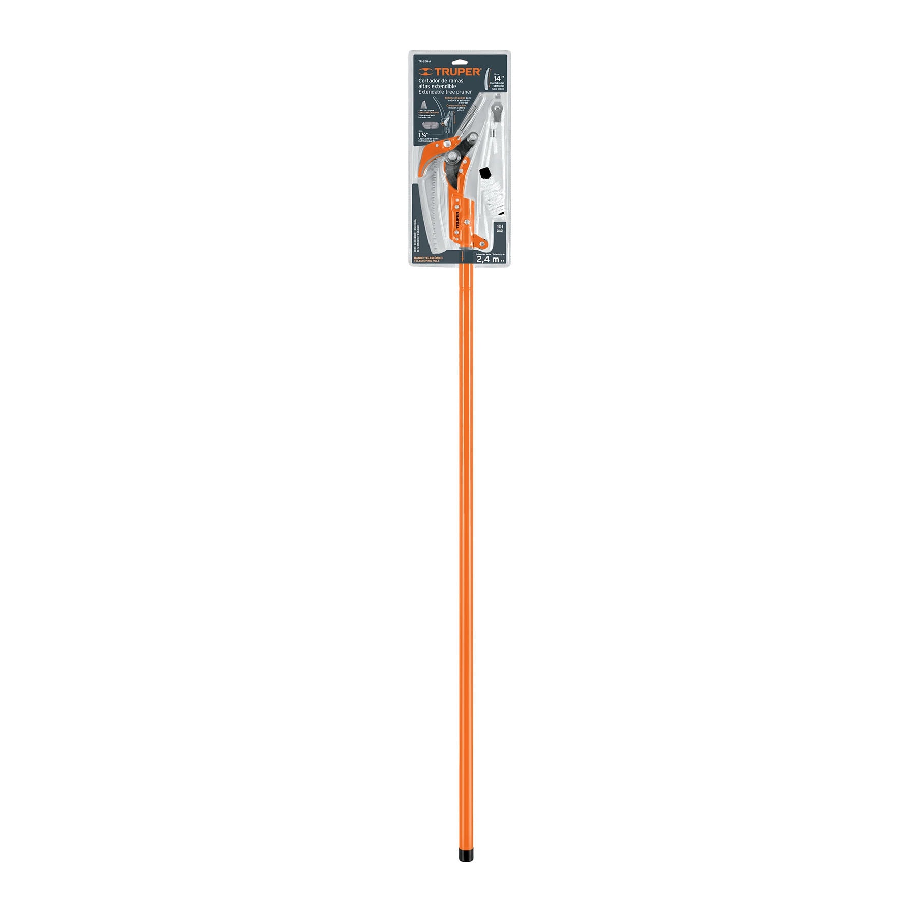 Cortador de Ramas Altas Mango Telescopico 2.4 mts Truper