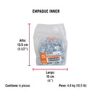 Tuerca Hexagonal 1/2" (13 mm) Fiero Bolsa 50 Piezas