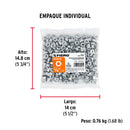 Tuerca Hexagonal 1/4" (6 mm) Fiero Bolsa 250 Piezas