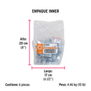 Tuerca Hexagonal 3/4" (19 mm) Fiero Bolsa 15 Piezas