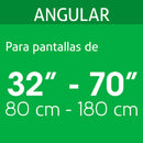 Soporte para Pantallas 32" a 70" Movimiento Angular Volteck