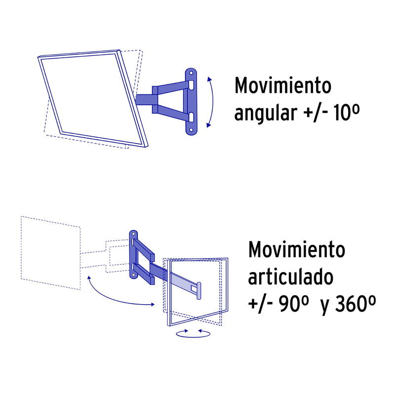 Soporte para Pantallas 14" a 40" Volteck