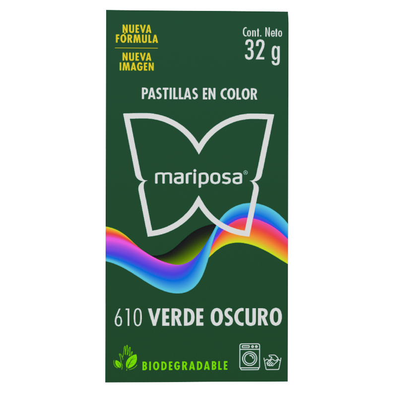 Colorante Mariposa Verde Oscuro