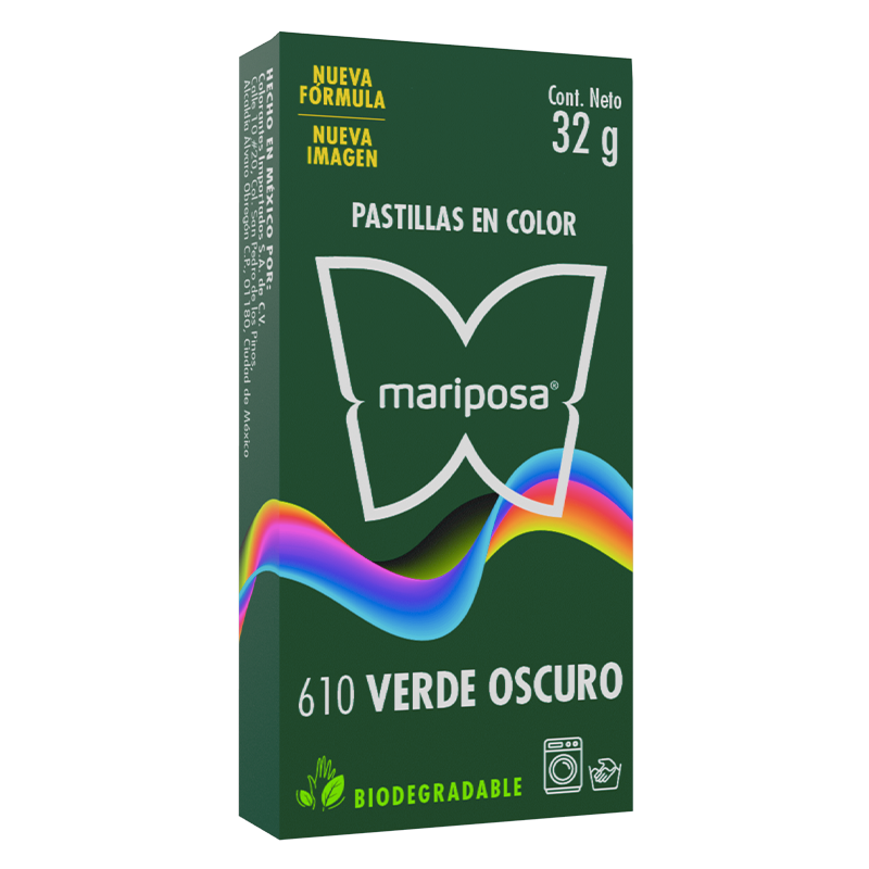 Colorante Mariposa Verde Oscuro
