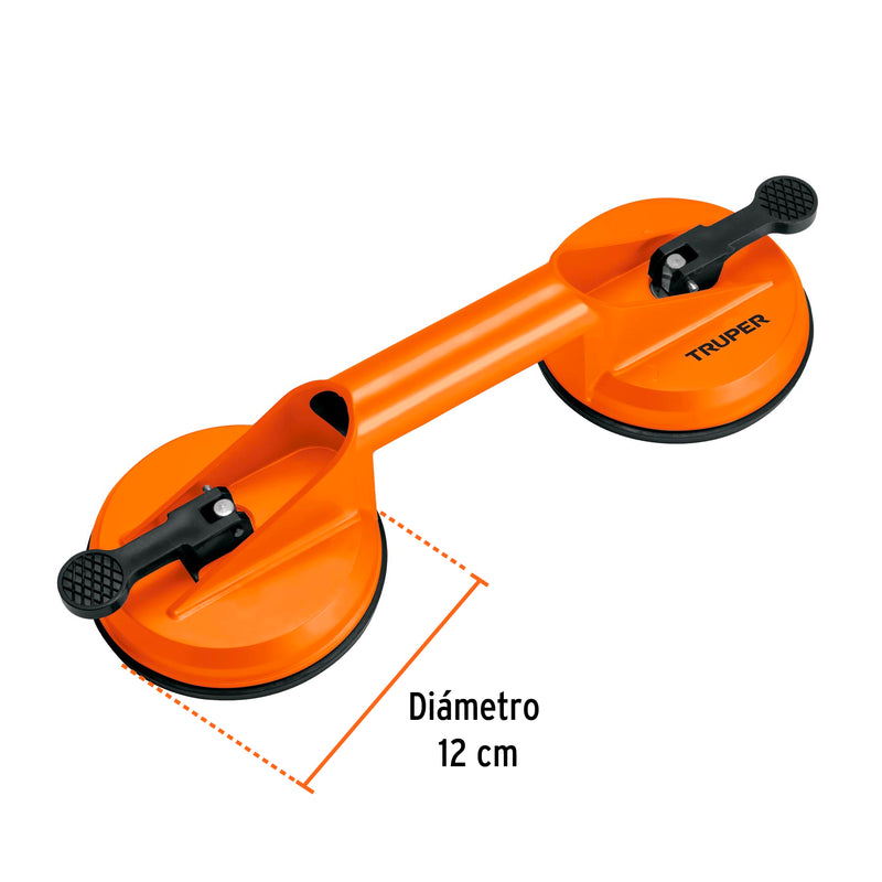 Ventosas de Aluminio para Vidrio Truper 2 Copas de Succion