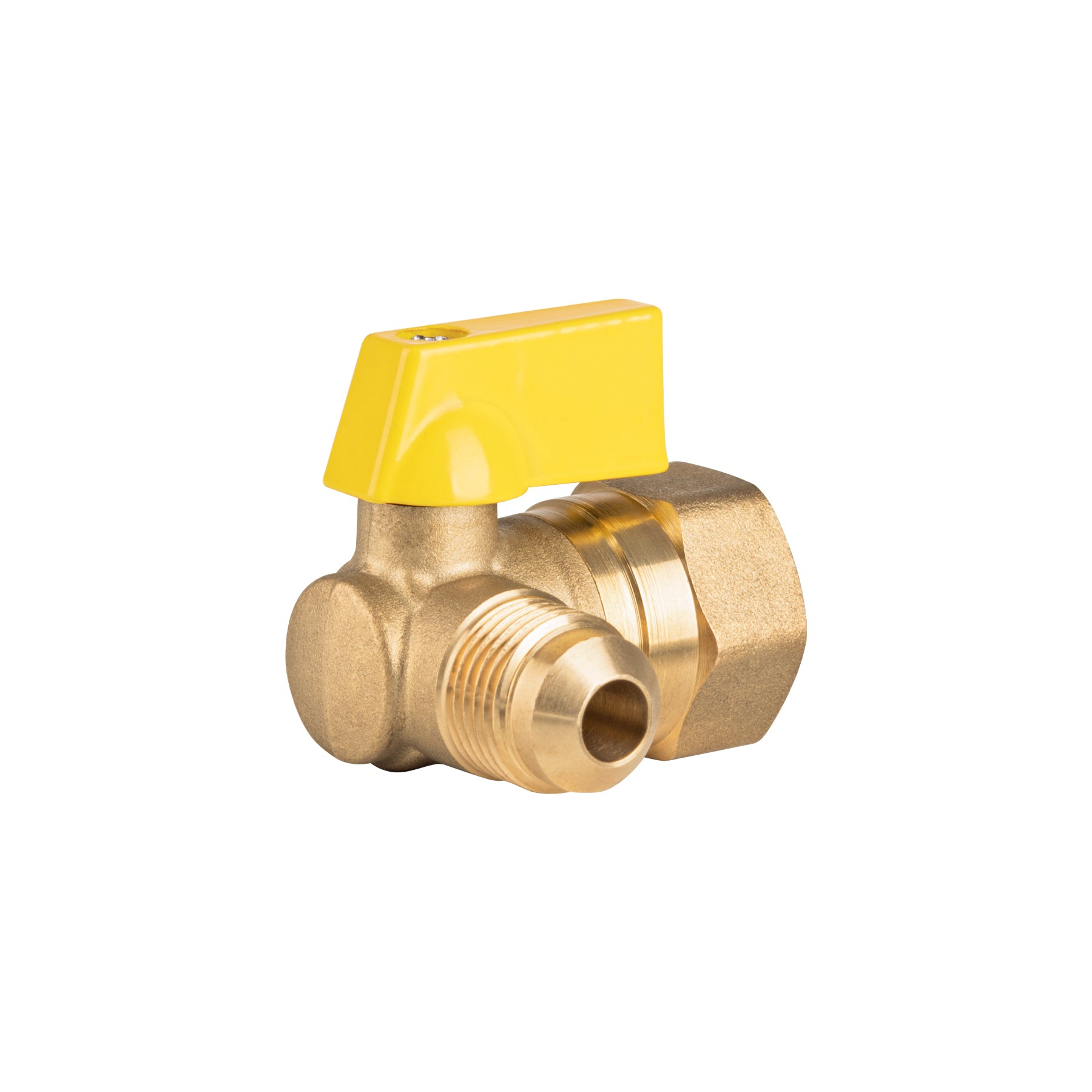 Valvula de Paso para Gas 3/8" Flare X 1/2" Hembra NPT ANGULAR FOSET