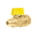 Valvula de Paso para Gas Tipo Barrilito 3/8" Flare X 1/2" NPT Foset