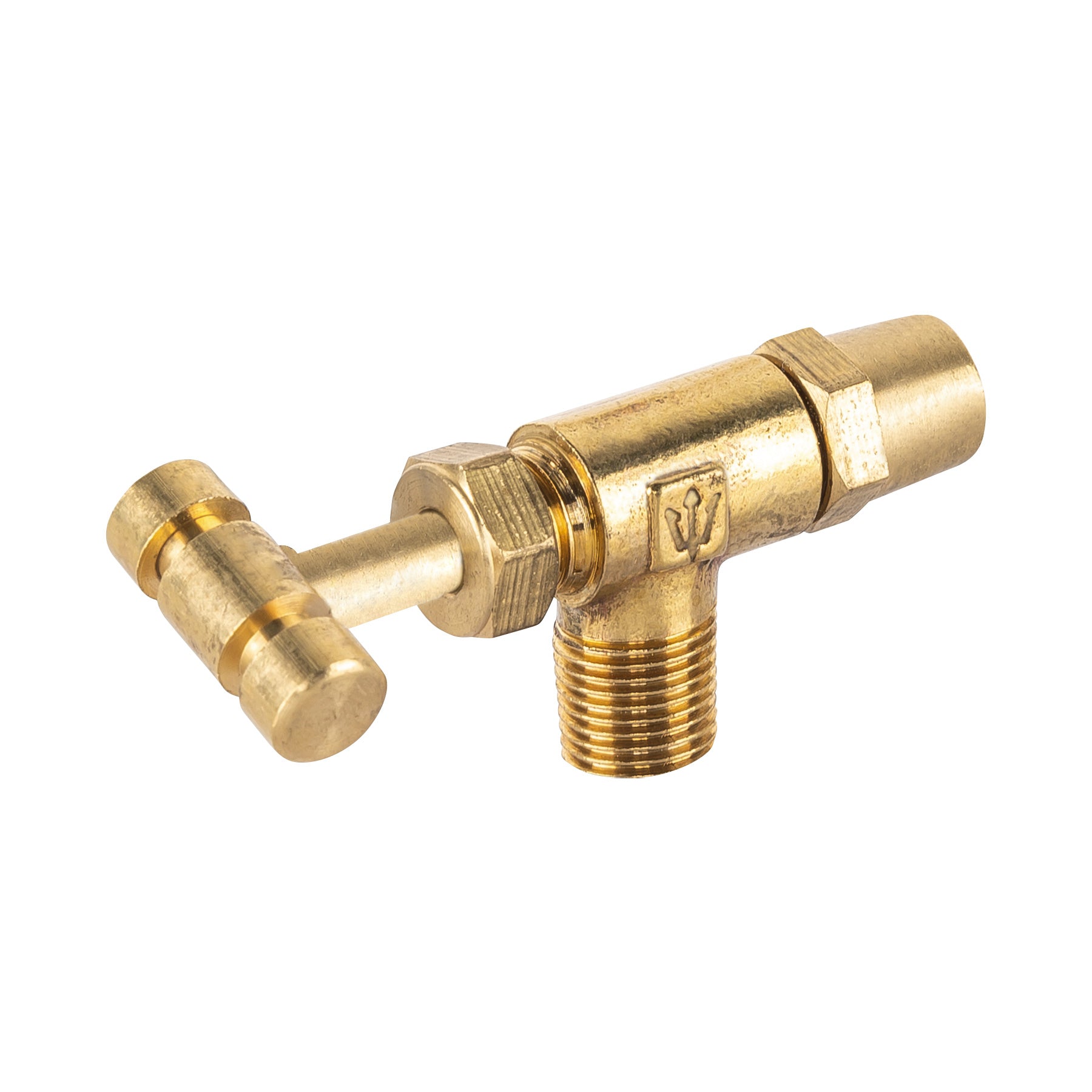 Valvula para Estufa Horizontal 1/8" para Gas L.P. con Maneral Foset