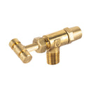 Valvula para Estufa Horizontal 1/8" para Gas L.P. con Maneral Foset