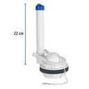 Contra Rebozadero para WC de 3" de 2 Piezas Cadena de Plastico Foset