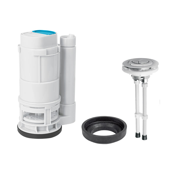 Valvula Descarga Dual para Sanitario de 2 Piezas de 3" con Boton Foset