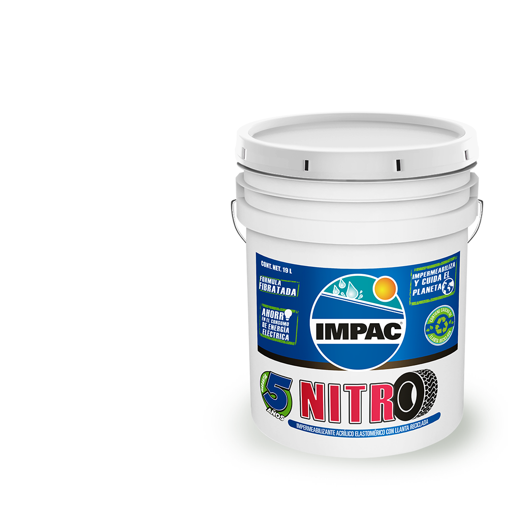 Impac Impermeabilizante Nitro 5 Años Terracota Cubeta 19 Litros