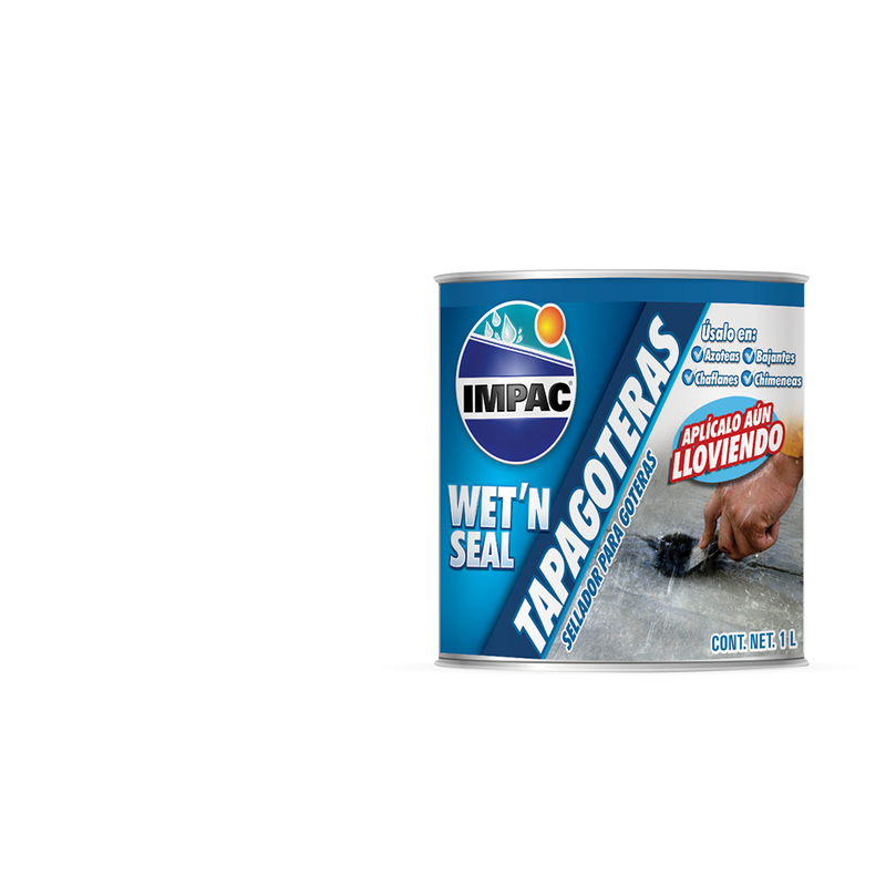 Tapagoteras WET´N SEAL Negro 1 Galon Impac