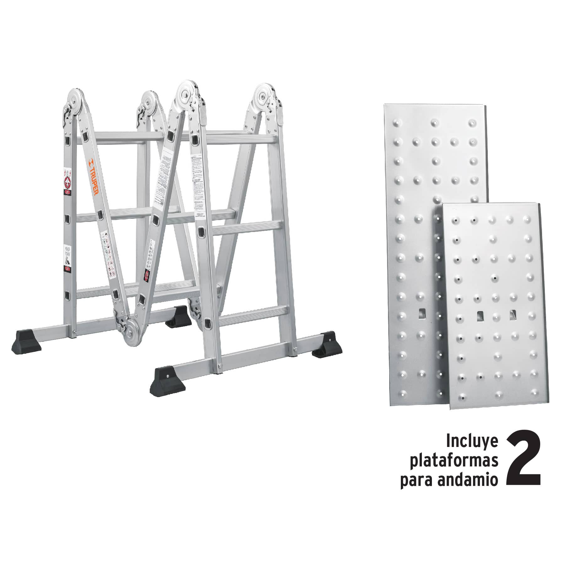 Escalera Multiposición Tipo I Truper 12 Peldaños