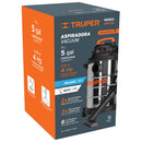 Aspiradora Acero Inoxidable Solidos y Liquidos de 19 Lts (5 gal) Truper