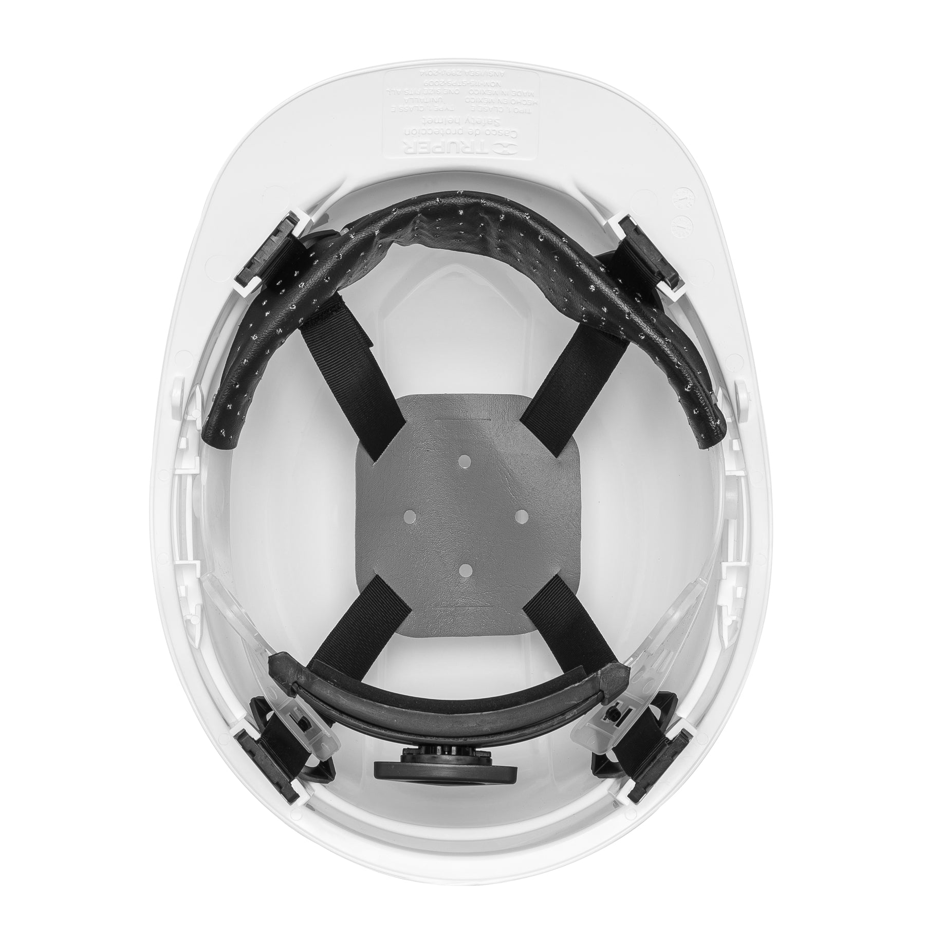 Casco de Seguridad Ajuste de Matraca Truper Blanco