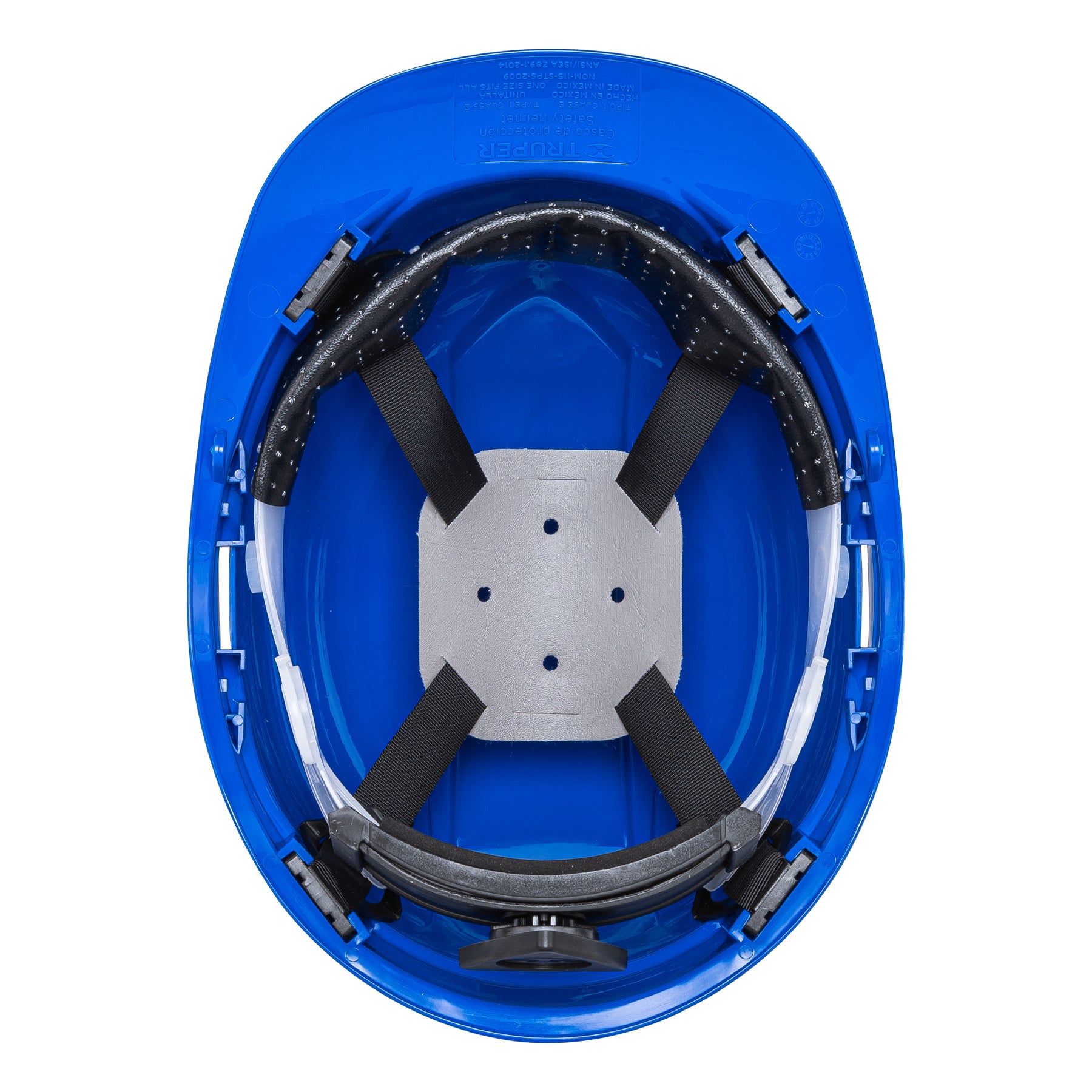 Casco de Seguridad Ajuste de Matraca Truper Azul