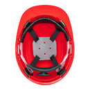 Casco de Seguridad Ajuste de Matraca Truper Rojo