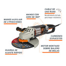 Esmeriladora Angular 9" - 2,100 Watts Truper Industrial